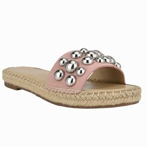 Nine West Blast Espadrille Slides - Light Pink - Ireland (TF2957134)